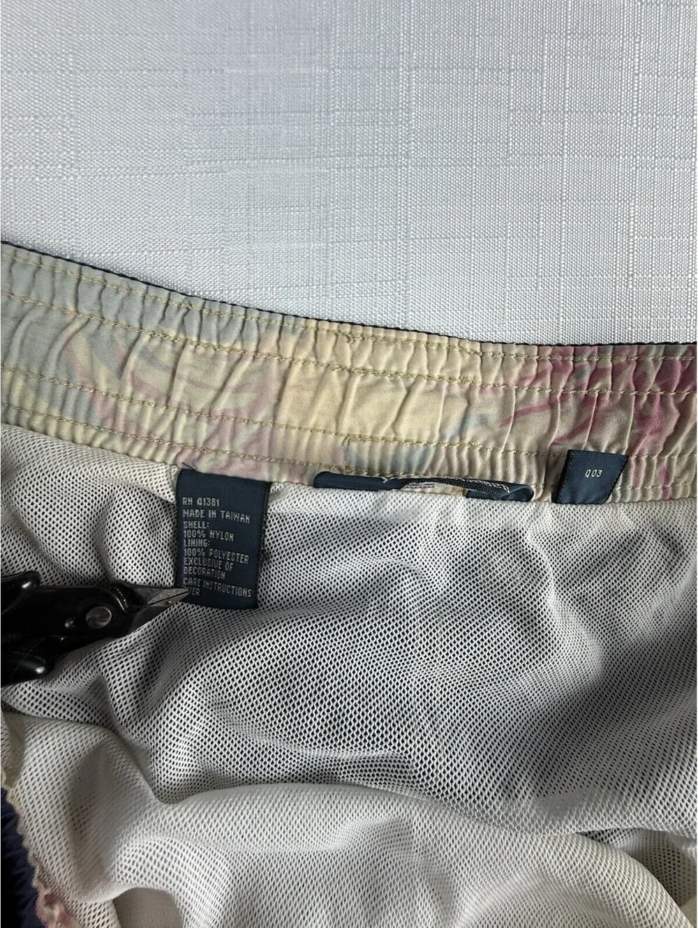 Polo Ralph Lauren Traveler Swim Trunks Men’s Large Navy Blue Mesh Lined Pony
